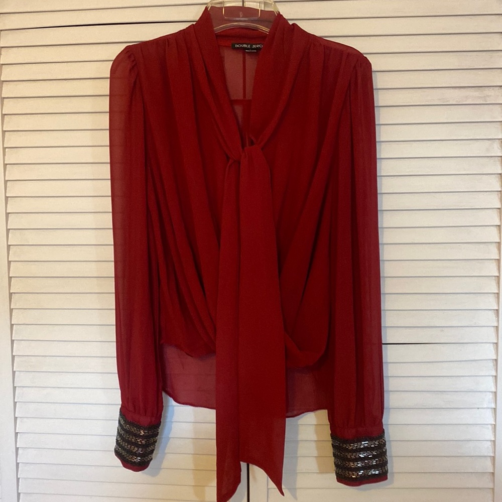 Burgundy Blouse